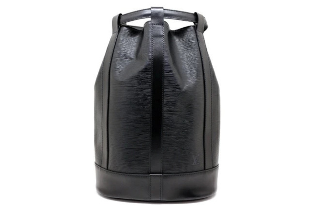 LOUIS VUITTON Bag Randonee Shoulder Epi Noir Black